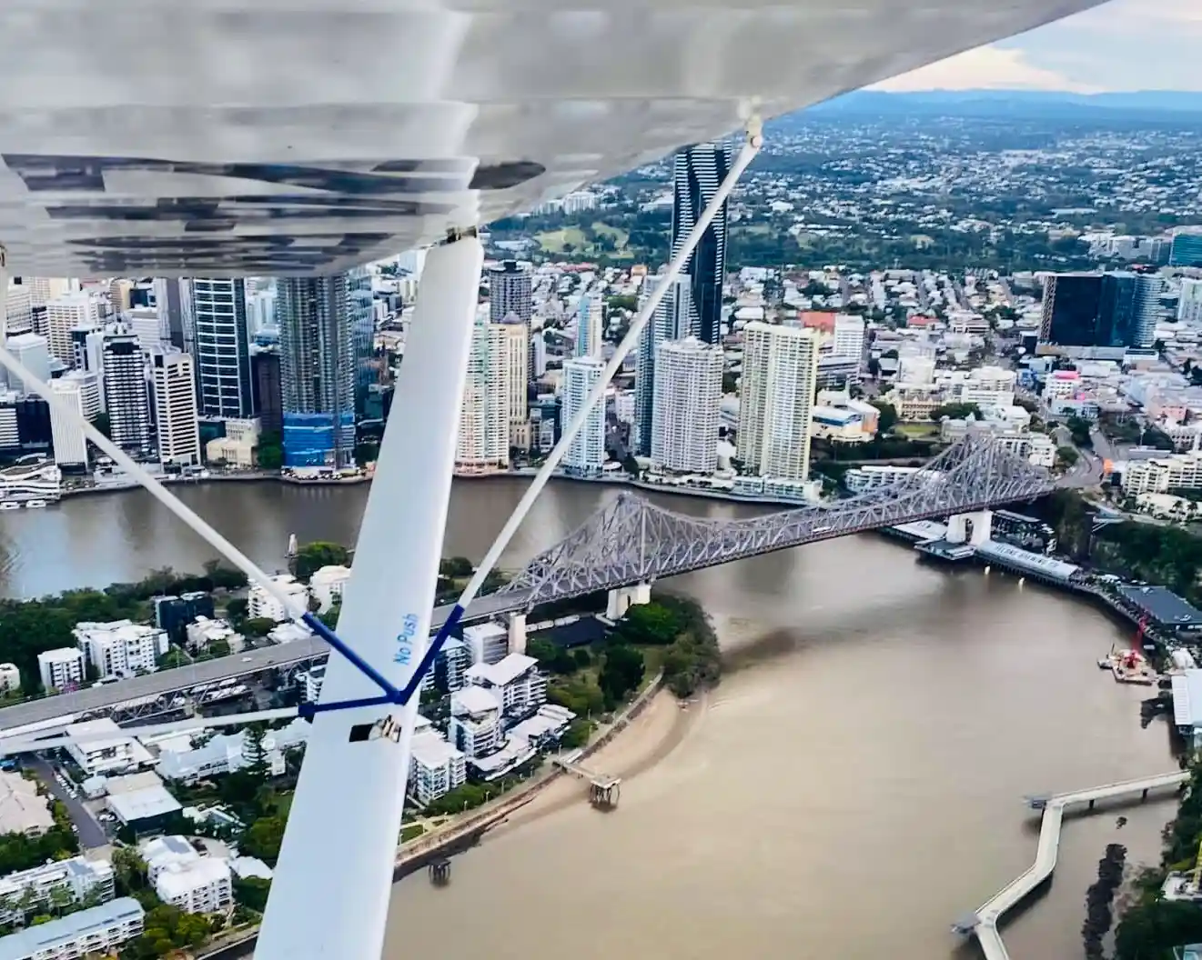 Aerial view of Brisbane Story Bridge